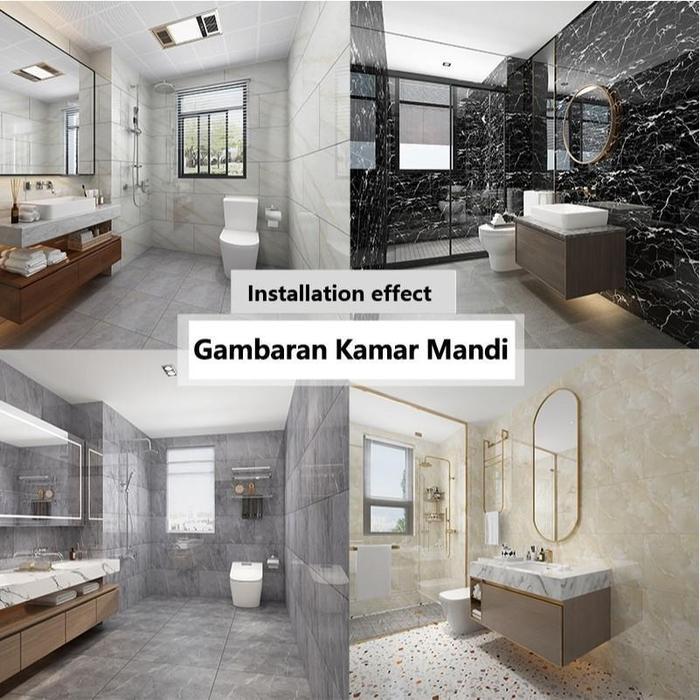 50pcs Wallpaper Dinding Vinil Marmer 30X30 Cm/Marmer Granit Vinil/Stiker Keramik/Stiker Kabinet