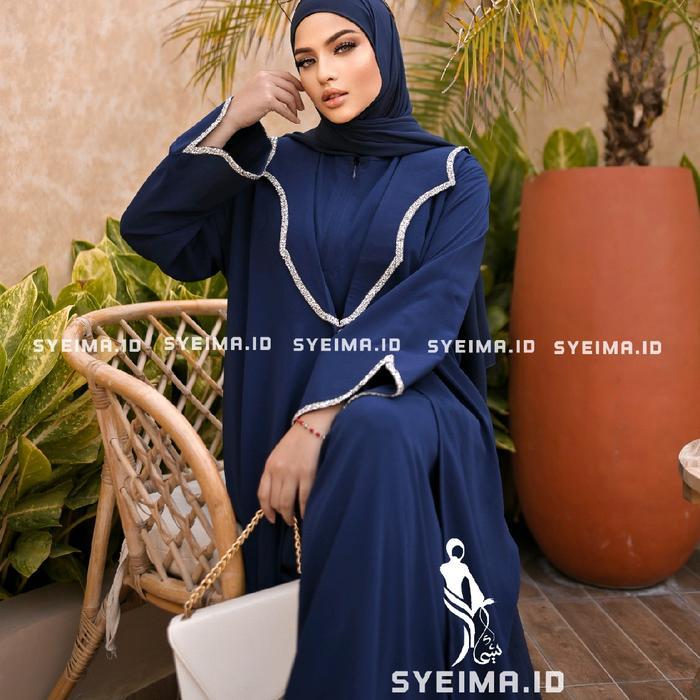 Granada Abaya Exclusive include inner original brand lokal by syeima.id abaya gamis lebaran terbaru