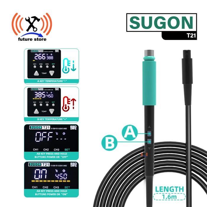Sugon T21 Digital Soldering Station With 4 Save Channel - Solder 120W