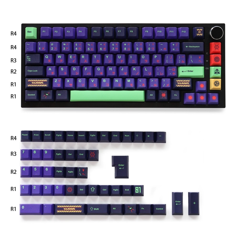 GMK Japanese CYL Shinseiki Keycaps PBT 130 Keys Dye-Sub Cherry Profile Keycaps for 61/87/104/108 Mx