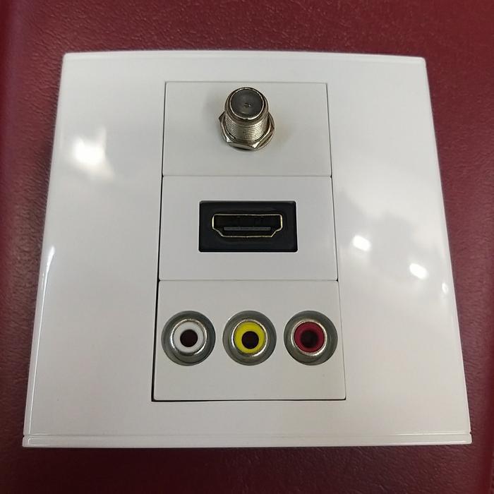Stop Kontak Hdmi Rca Tv Soket Face Plate Modul