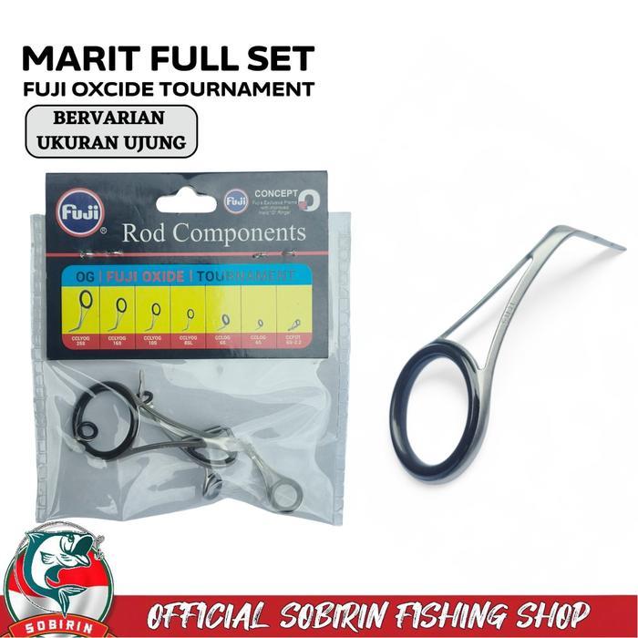 Marit fuji 1 set lengkap 7 ring Marit fuji oxide component untuk joran pancing spinning