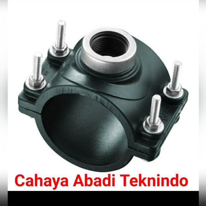 CLAMP SADDLE PIPA HDPE 32MM X 1/2" CLAMP SADLE PIPA HDPE