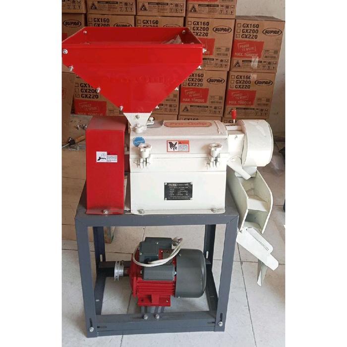 Mesin Giling Padi Proquip QMH350 Plus Dinamo Listrik 1,5HP 1100watt