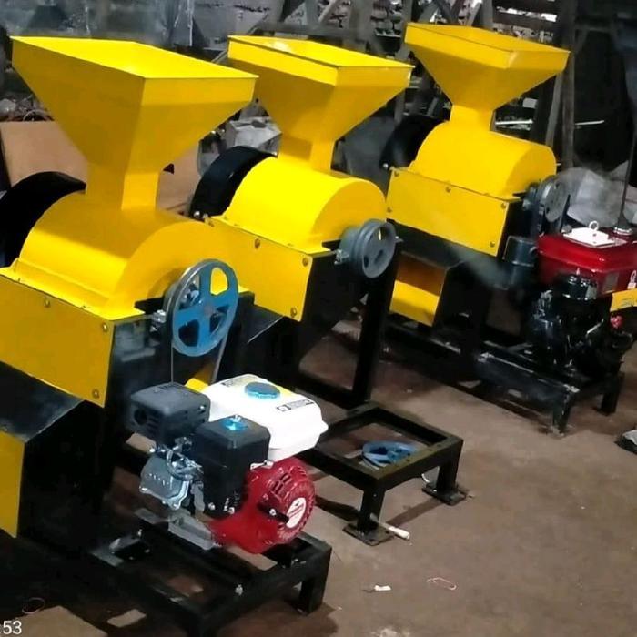 Mesin Penepung Giling Sekam Padi Jadi Tepung Siap Pakai Engine Bensin Dimamo Listrik Diesel Solar - 