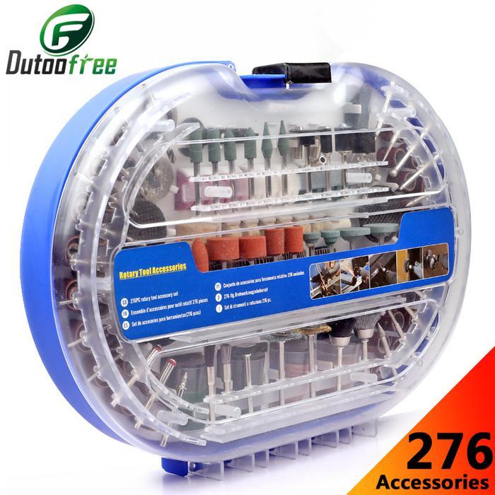 276PCS/BOX POWER TOOLS DREMEL ROTARY TOOL ACCESSORY SET FITS FOR DREMEL DRILL GRINDING POLISHING