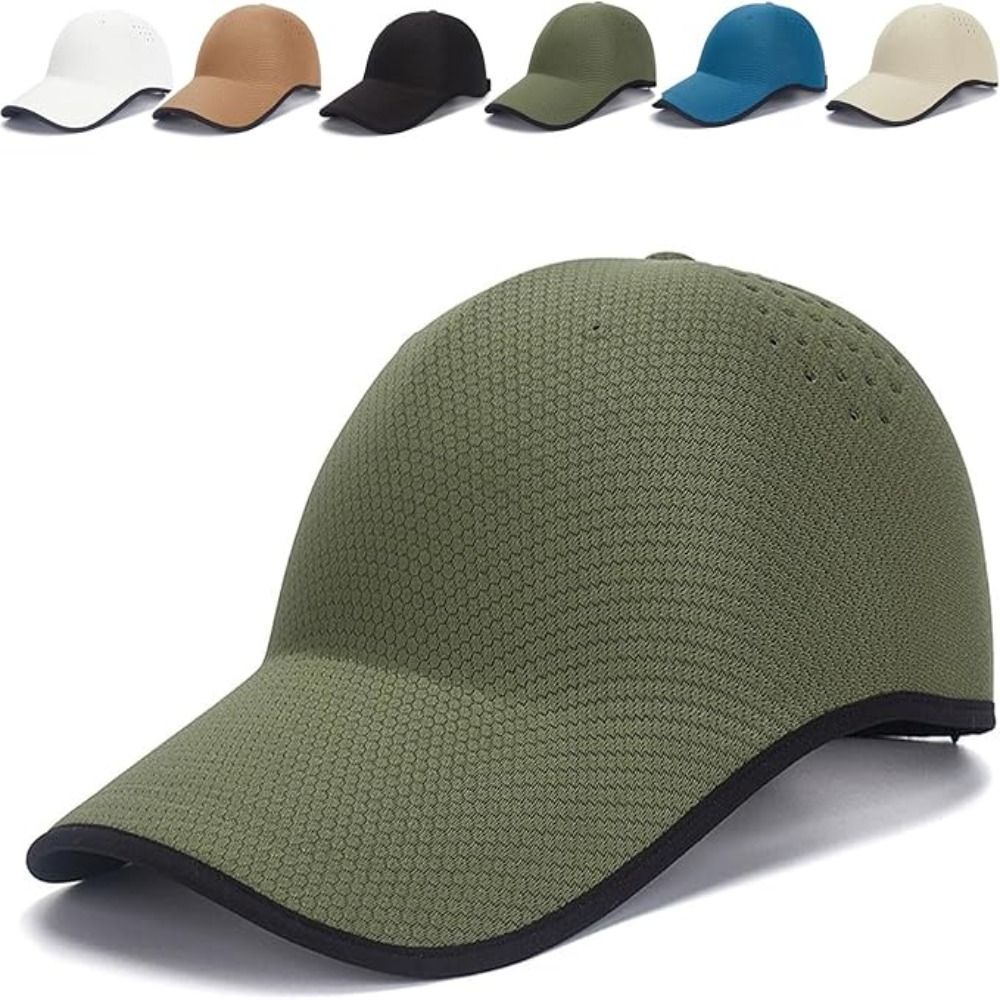 New Design Seamless Baseball Cap Packable Quick Drying Outdoor Hat Polyester Lightweight Sports Hat