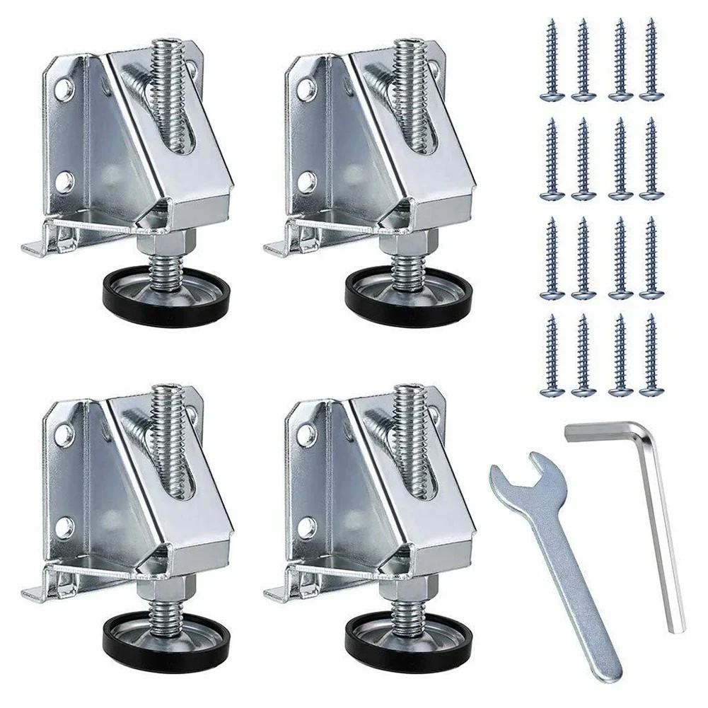 4Pcs Adjustable Furniture Leveler Heavy Duty Furniture Feet Support For Sofa Table Chair Cabinet