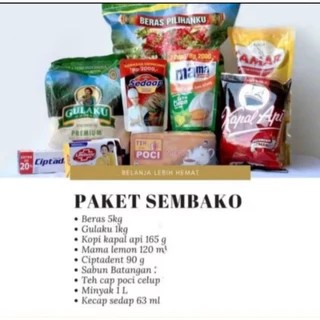 Paket Sembako Murah Hemat Isi Lengkap Beras 5kg