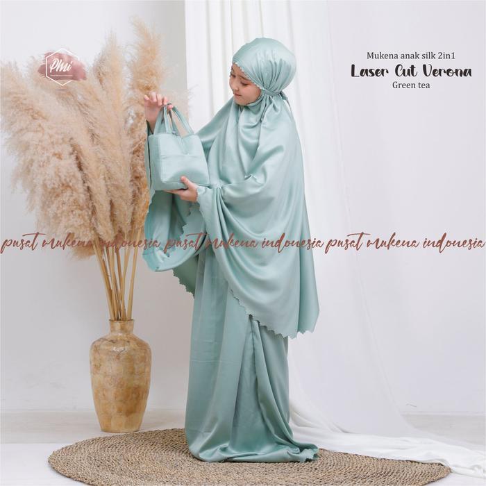 Pusat Mukena Indonesia - Mukena Anak Laser Cut Verona