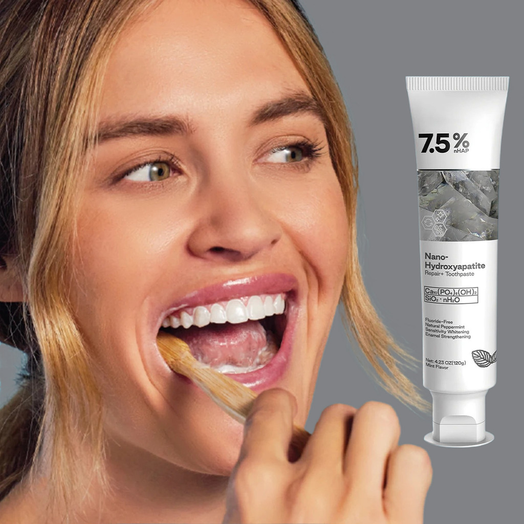 Nano Hydroxyapatite Toothpaste Remover Coffee/Tea Stain Improve Bad Breath Prevent Caries Fresh