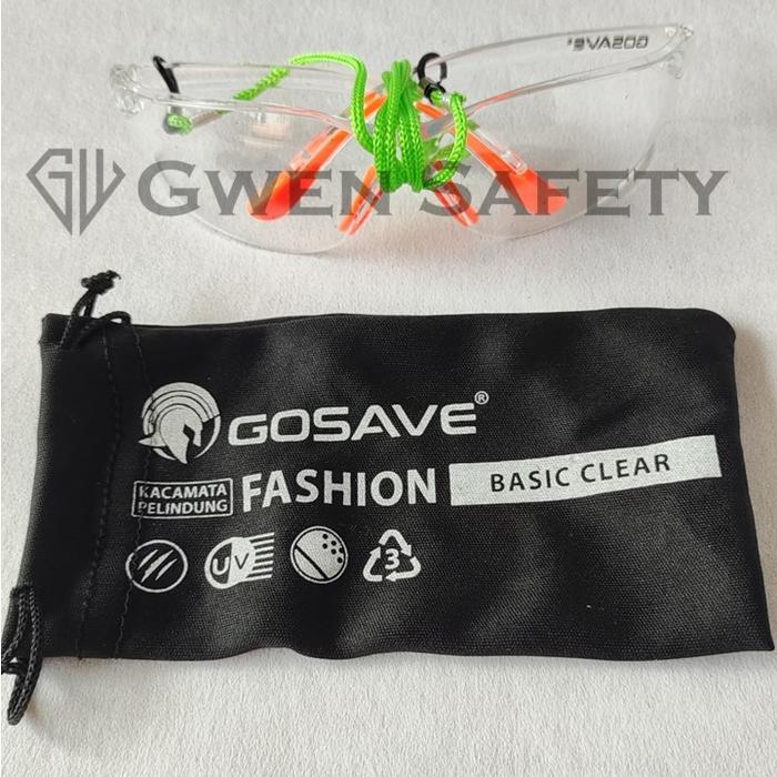 [] kacamata gosave clear safety