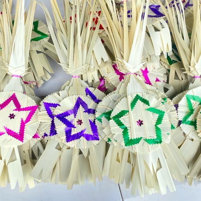 Tamiang Mini Ental (10Pcs) Tamiang Kuningan Tamiang Bali Tamiang Galungan Canang Ental