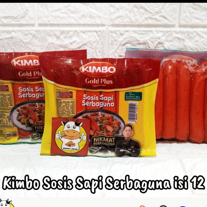 KIMBO Gold Plus Sosis Sapi Serbaguna isi 6 12 -Disass