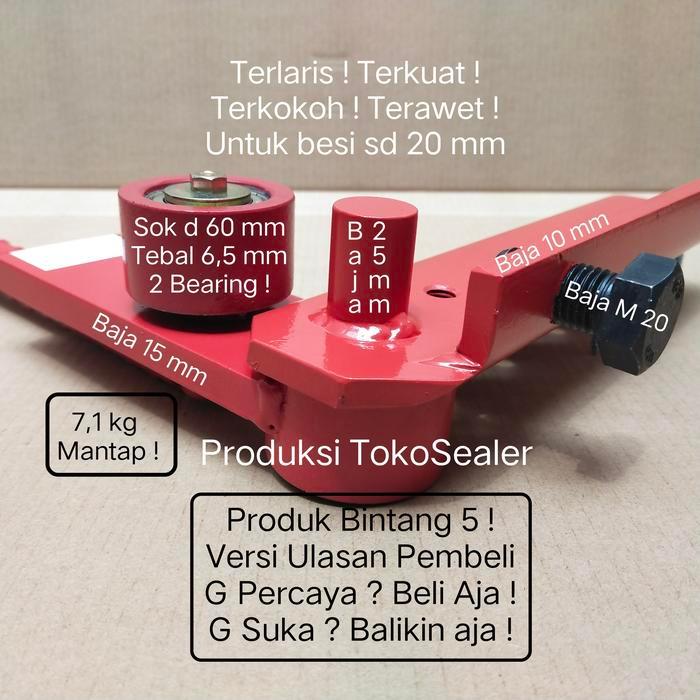 Alat Tekuk Besi Kwalitas Unggul - Alat Buat Cincin Begel PREMIUM - Alat Tekuk Besi Beton - 10 mm sd