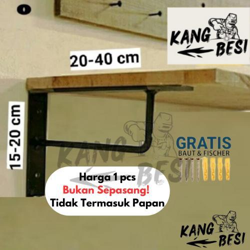 Besi Siku Siku besi Rak Dinding Rak Sudut Ambalan Rak Papan Gantungan