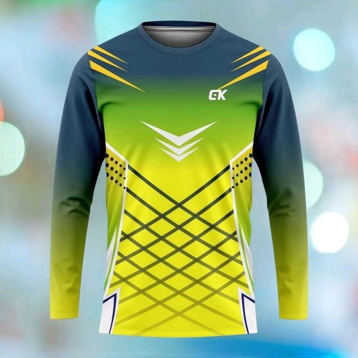 League - ATASAN TRAINING LENGAN PANJANG PRIA DAN WANITA FULL PRINTING BAJU OLAHRAGA TANGAN PANJANG