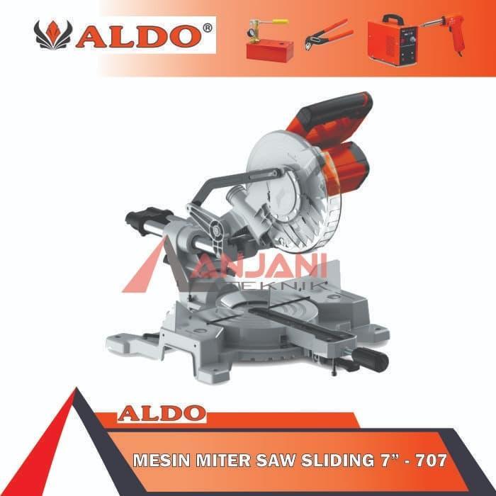ALDO 707 MESIN POTONG ALUMINIUM 7INCH / MITER MITRE SAW SLIDING 7 INCH