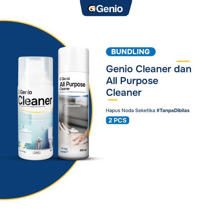 Genio PAKET BUNDLING Genio Cleaner & Genio All Purpose Cleaner - Cairan Pembersih Kerak Lantai,