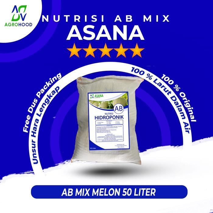ASANA - Nutrisi AB Mix Hidroponik Melon Kemasan 50 Liter