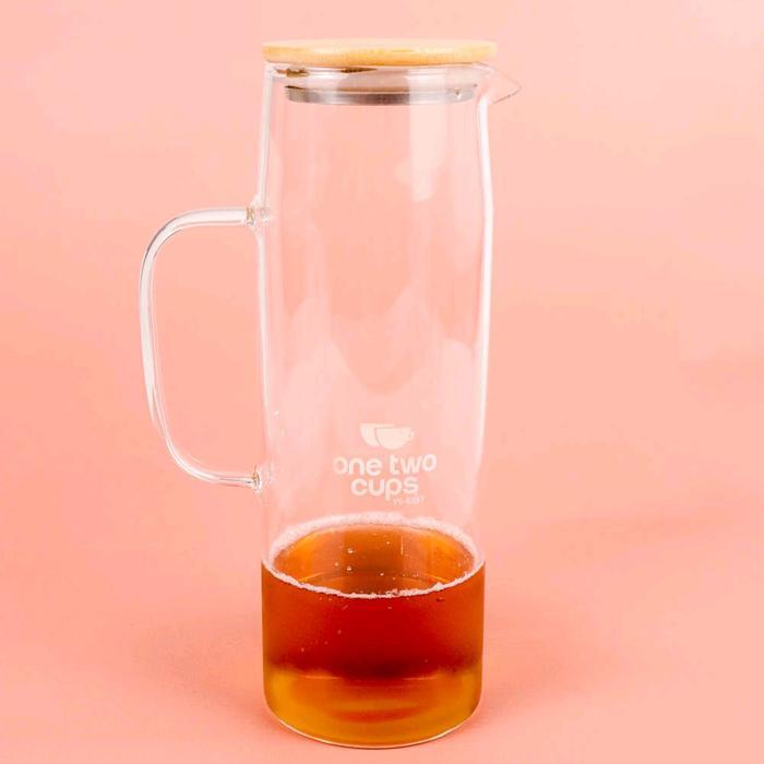 Teko kaca tahan panas pitcher teh kopi jus borosilicate glass Wadah