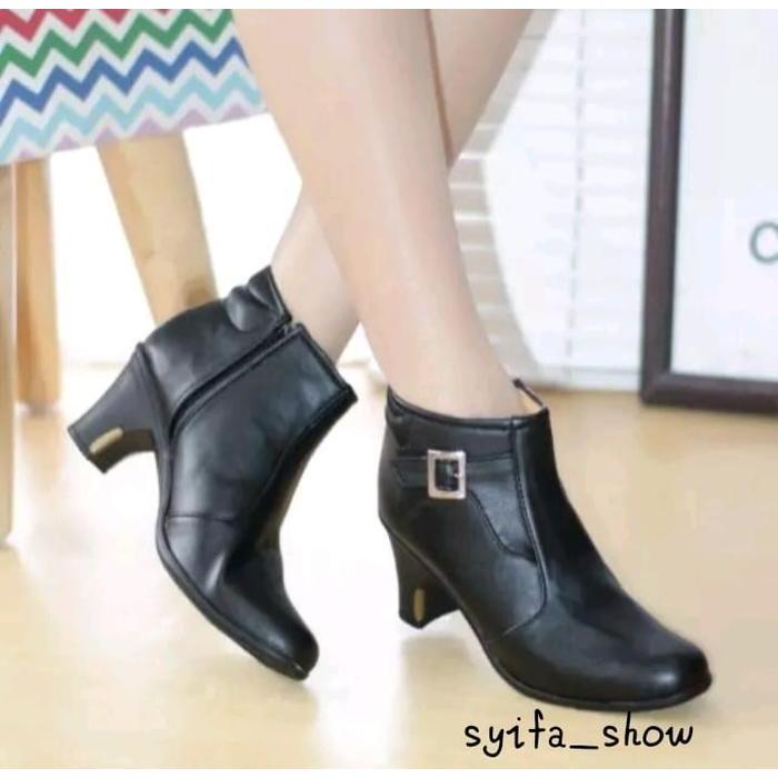 Aerostreet - Sepatu Boots Wanita Tinggi 5Cm Model Terbaru