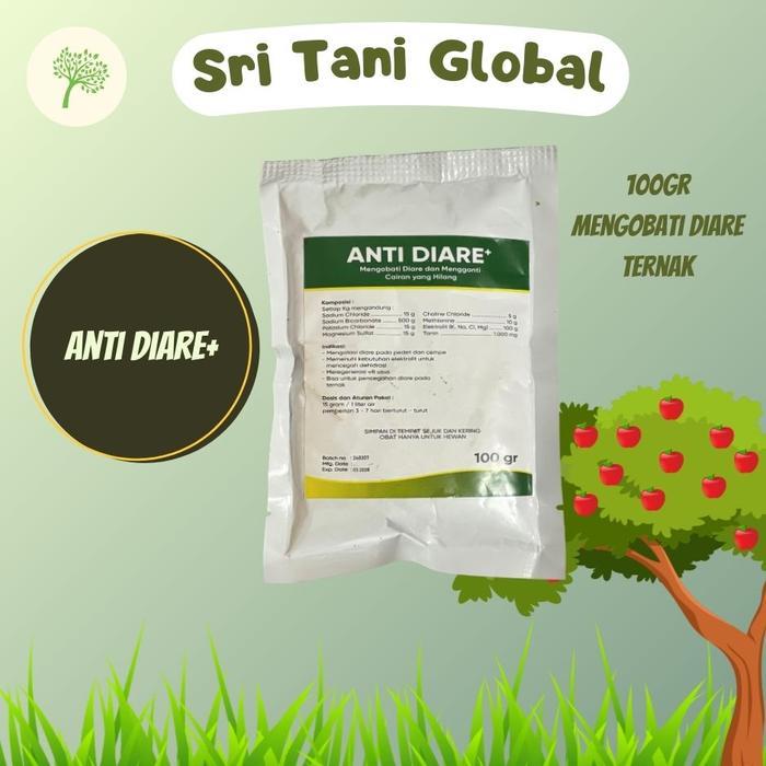 Anti Diare 100 Gram - Obat Mencret Kambing - Obat Mencret Sapi - Obat Diare Ternak - Obat Diare Sapi