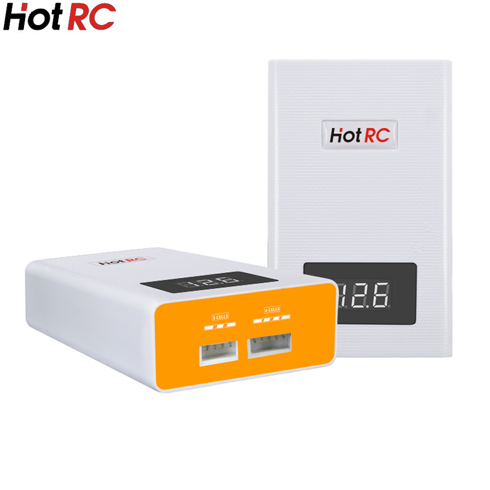 NEW Hotrc A400 Digital 3S 4S 3000mah RC Lipo Battery Balance Charger with LED Screen Fast Charge Dis