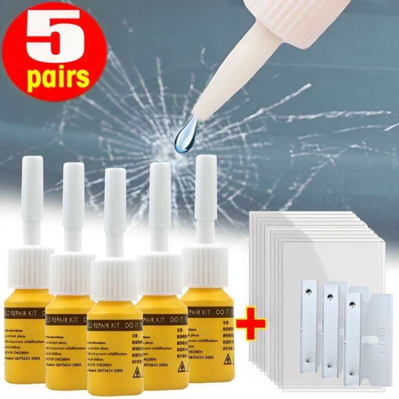 Car Windshield Cracked Repair Tool DIY Car Care Window Glass Repair Kit Glass Curing Glue Auto Glass