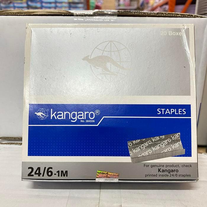 KANGARO ISI STAPLES NO 24- 6 / ISI STAPLES NO 3 / ISI 20 BOX KECIL