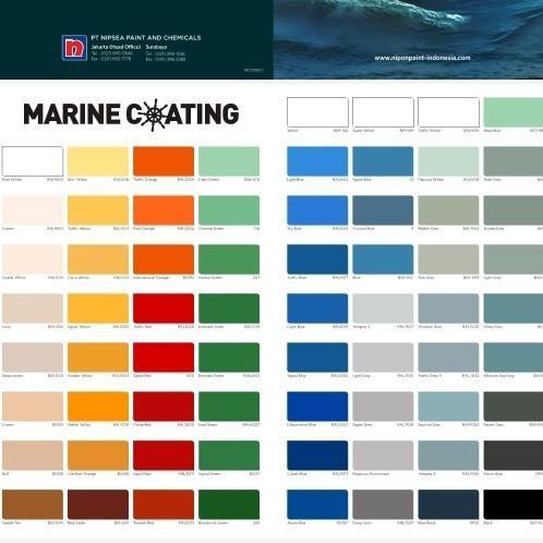 Cat Kapal Nippelux Anamel Marine Coating Warna Tinting 1L Co