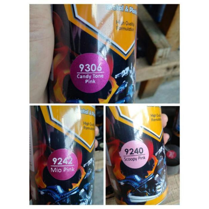 Pilok Pilox Cat Semprot Diton Premium Scoopy Pink 9240 Mio Pink 9242 Diton Candytone Pink Clear Doff