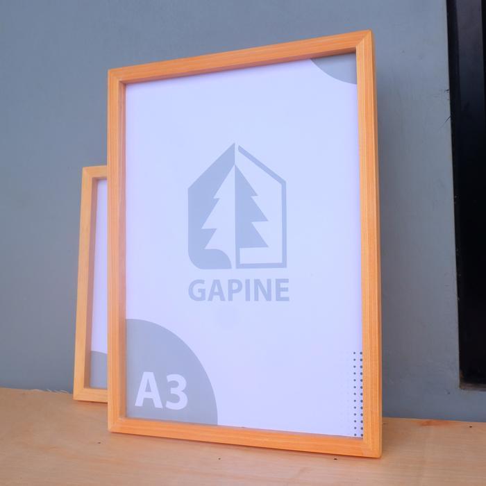 Bingkai Pigura Bingkai Kayu A3 Tanpa Kaca Dinding Frame