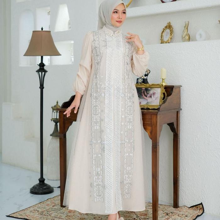 JULINA DRESS GAMIS PREMIUM MEWAH TERBARU CANTIK DAN KEKINIAN GIES BUTIK Dengan Desain Elegan Dan