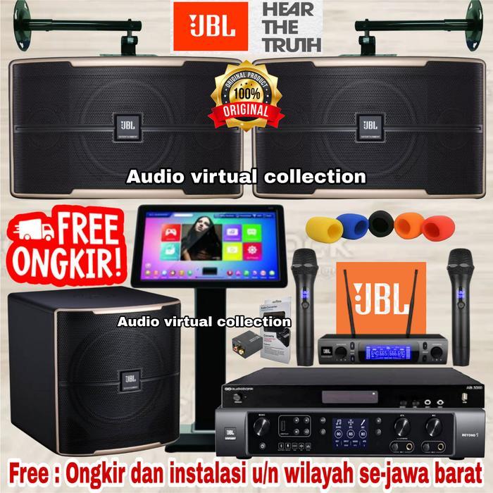 Paket Sound Speaker Karaoke JBL 10inch Komplit ( Full set III ) Original - tanpa instalasi