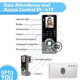 Mesin Absensi Wajah dan Sidik Jari - Face Attendance Finger Print and Access Control EY-619