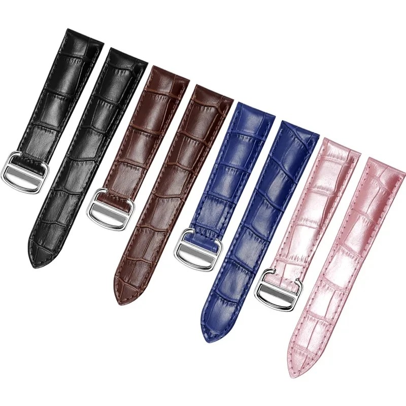 Genuine Leather Watch Strap For Cartier Tank Solo fashion Bracelet For Men's Woman's Replace