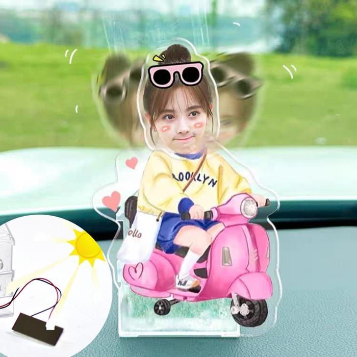 "New" COD DIY Foto Hiasan Goyang/Hiasan Mobil/Foto Kustom Gratis/Akrilik/Mainan Goyang/Mainan