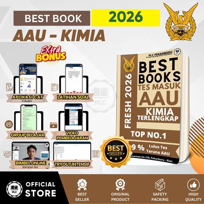 SIAPKIRIM PLC - Buku Materi & Bank Soal Kimia Persiapan Tes Masuk AAU 2026 READY STOCK