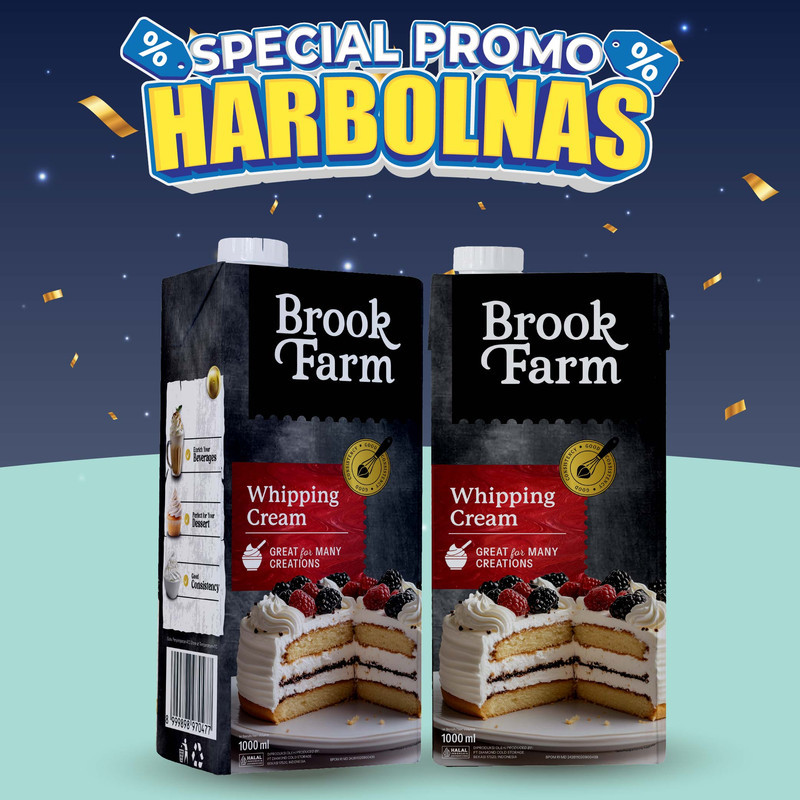 BELI 2 LEBIH HEMAT DIAMOND BROOKFARM WHIPPING CREAM 1000 ML
