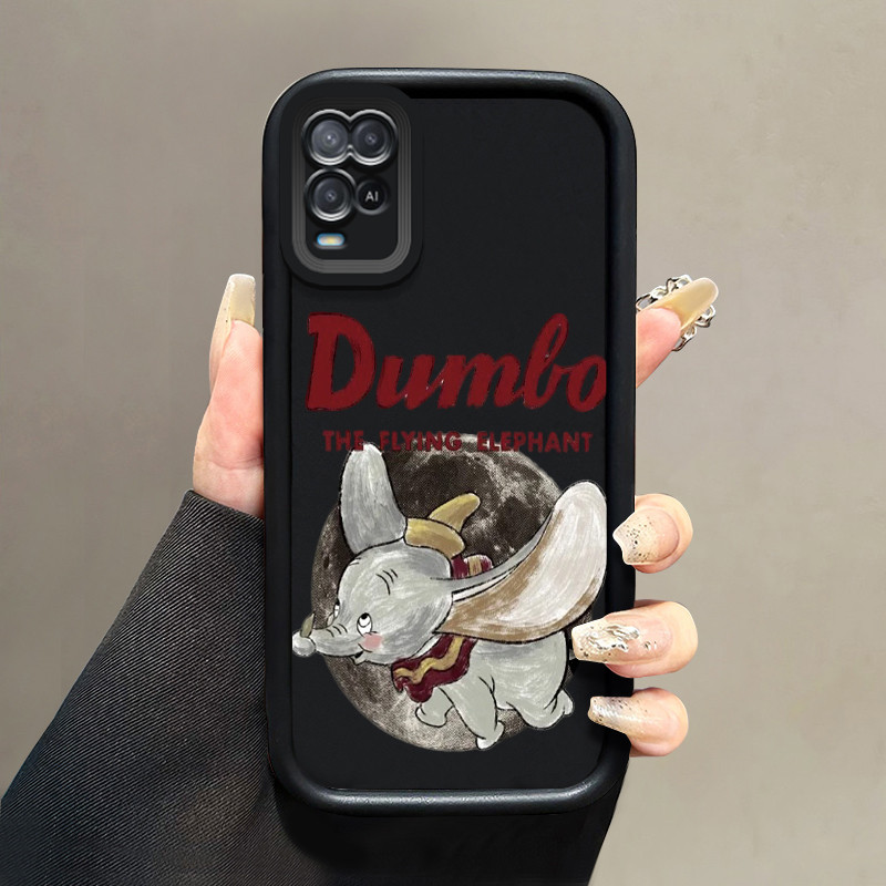 Casing Hp untuk OPPO A54 Case Gajah kecil kartun dongeng Kasing silikon Cesing Anti Crack Tahan Bant