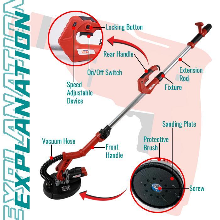 WIPRO W4225 Mesin Amplas Tembok - W4225 Mesin Amplas Tembok -