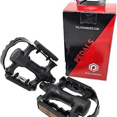 PEDAL SEPEDA MTB HITAM POLYGON AS BESAR
