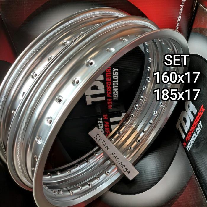Velg Tdr W Shape 140/160/185 Ring 17 Silver (1 Set)