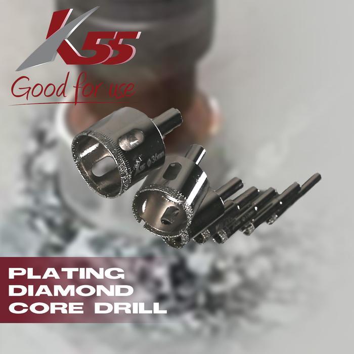 [] K55 Mata bor Hole Saw Kaca & Keramik - Plating Diamond Core Drill