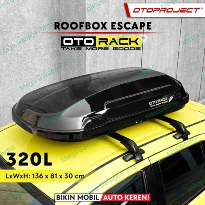 Paket Roof box / Roofbox Otorack ESCAPE 320L + Cross Bar Wuling Air Ev