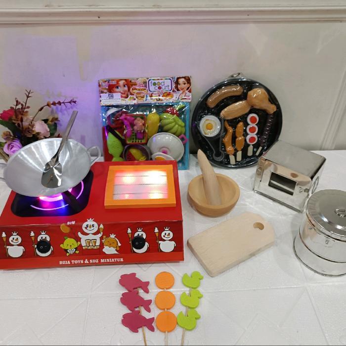 Cocomelon Toys - Kompor Mainan Bakaran Cas Led Mixue