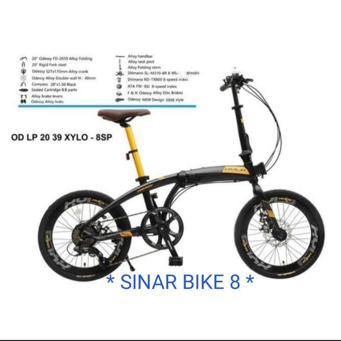 Sepeda Lipat Odessy Xylo New Alloy 8 Seepd 20 inch ( OD LP 20 39 )