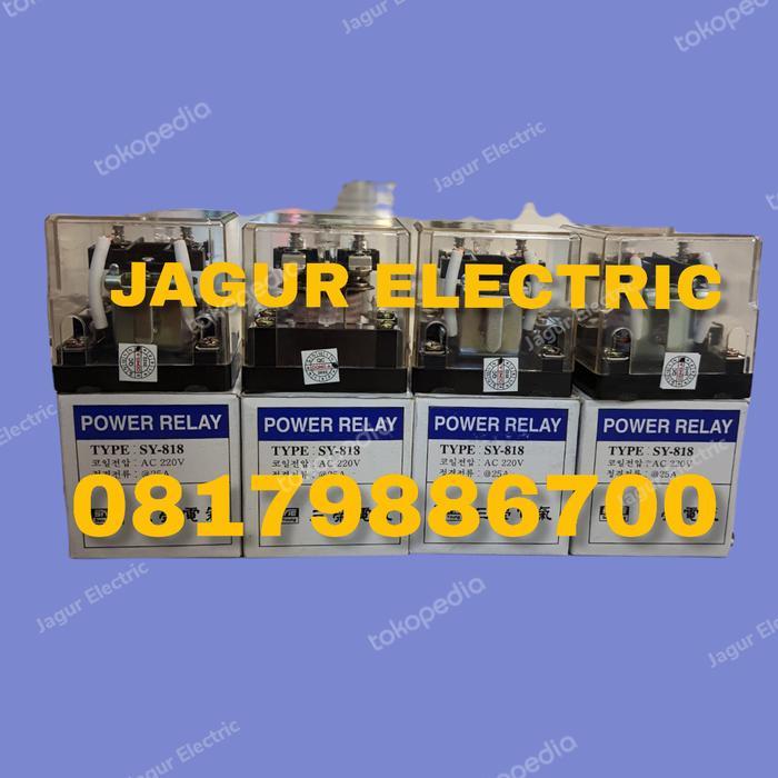 Sy-818 220 Vac 25A/Sy 818 220 25A Power Relay Samyoung Murah