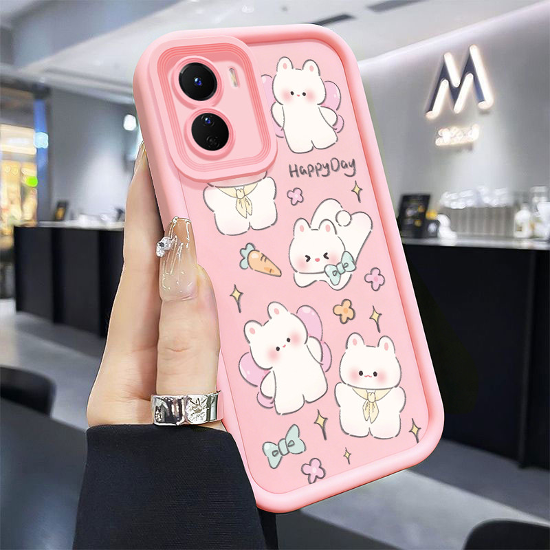 Casing Hp untuk VIVO Y16 Y35 4G Y35 5G Y56 5G Case Kelinci gemuk Kasing silikon Cesing Instagramable